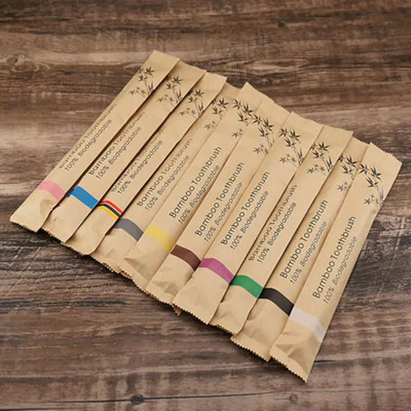 Eco-Friendly Disposable Bamboo Toothbrush