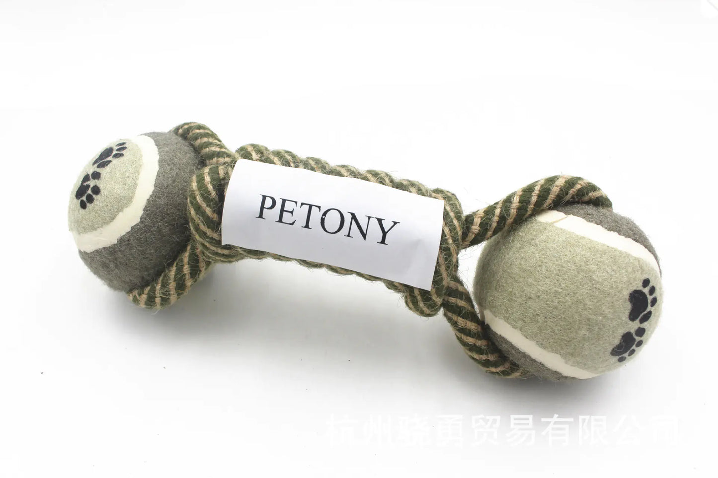 Cotton Rope Tennis Ball Dog Toy
