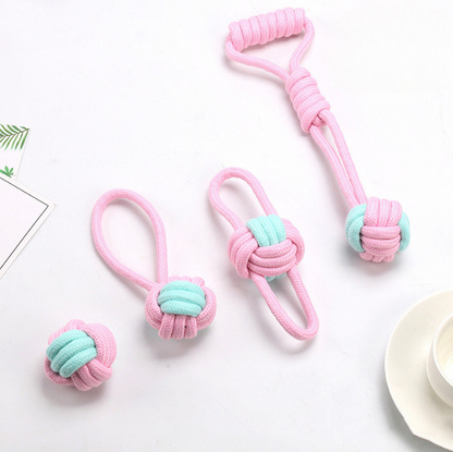 Bite-Resistant Cotton Rope Ball for Cats & Dogs