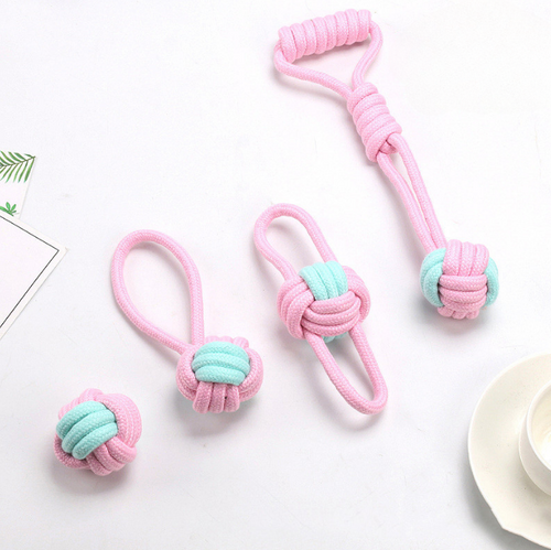 Bite-Resistant Cotton Rope Ball for Cats & Dogs