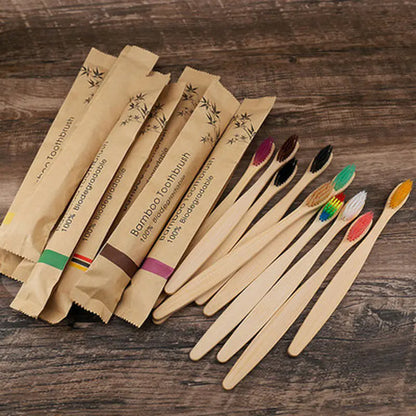 Eco-Friendly Disposable Bamboo Toothbrush