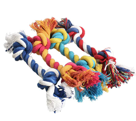 Dog Rope Chew Toy with Double Knot