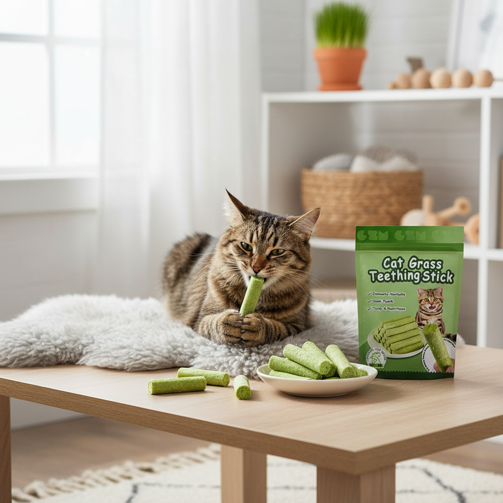 Freeze-Dried Cat Grass Sticks