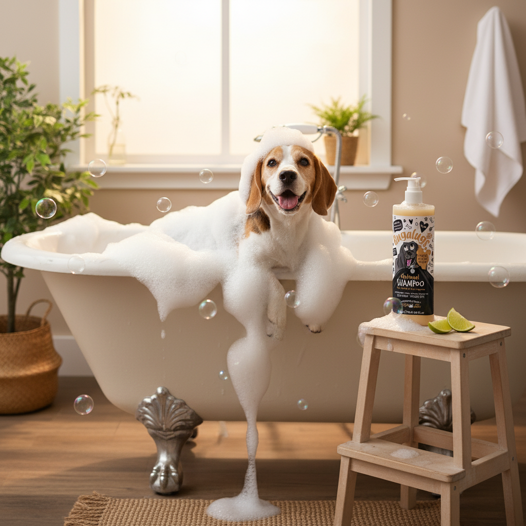 Imagen lifestyle durante el baño