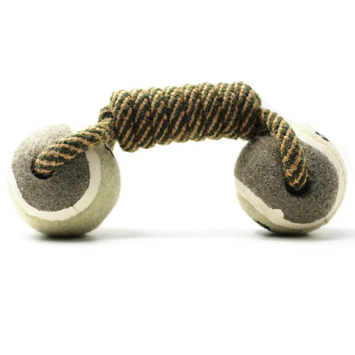 Cotton Rope Tennis Ball Dog Toy